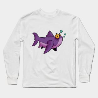 Purple Shark (Tiburón Morado) Long Sleeve T-Shirt